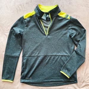 Russell boys long sleeve quarter zip, large